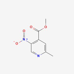 4-Pyridinecarboxylicacid,2-methyl-5-nitro-,methylester(9CI) structure, CAS 139004-86-7