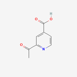 2-Acetylisonicotinic acid structure, CAS 25028-33-5