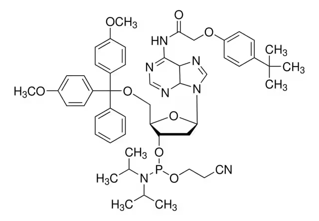 DMT-DA(TAC) AMIDITE 10G, SINGLE structure, CAS 149989-58-2