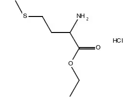 ethyl DL-methionate hydrochloride structure, CAS 6297-53-6