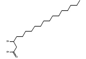 rac-3-Hydroxyoctadecanoic Acid structure, CAS 17773-30-7