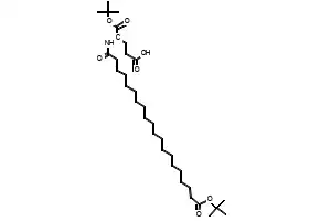 L-Glutamic acid, N-[20-(1,1-dimethylethoxy)-1,20-dioxoeicosyl]-, 1-(1,1-dimethylethyl) ester structure, CAS 1119061-70-9