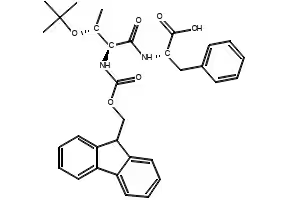(2S)-2-[(2S,3R)-3-(tert-butoxy)-2-({[(9H-fluoren-9-yl)methoxy]carbonyl}amino)butanamido]-3-phenylpropanoic acid structure, CAS 1962160-86-6