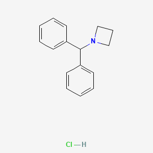 1-Benzhydrylazetidine hydrochloride structure, CAS 1956335-64-0