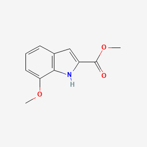 METHYL 7-METHOXY-1H-INDOLE-2-CARBOXYLATE structure, CAS 84638-71-1