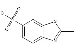 2-METHYL-1,3-BENZOTHIAZOLE-6-SULPHONYL CHLORIDE structure, CAS 21431-13-0