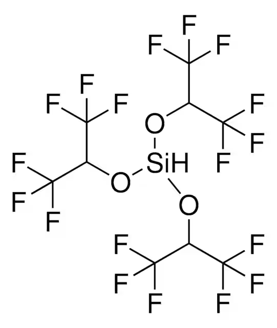 Tris[(1,1,1,3,3,3-hexafluoropropan-2-yl)oxy]silane structure, CAS 2473688-54-7