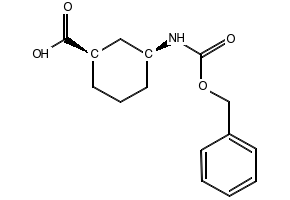 CYCLOHEXANECARBOXYLIC ACID, 3-[[(1,1-DIMETHYLETHOXY)CARBONYL]AMINO]-, (1R,3S)- structure, CAS 222530-39-4