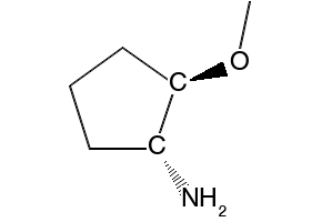 rac-(1R,2R)-2-methoxycyclopentanamine structure, CAS 1306310-32-6