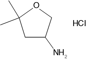 5,5-dimethyloxolan-3-amine hydrochloride structure, CAS 2137573-49-8