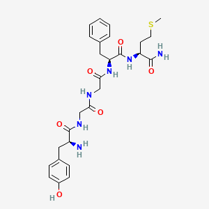 Met-enkephalinamide structure, CAS 60117-17-1