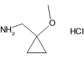 (1-methoxycyclopropyl)methanamine hydrochloride structure, CAS 1574118-00-5