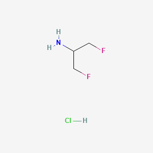 1,3-DIFLUOROPROPAN-2-AMINE HCL structure, CAS 760-25-8