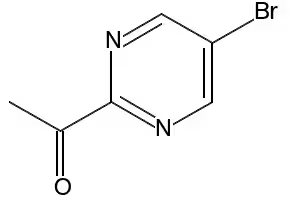 1-(5-bromopyrimidin-2-yl)ethanone structure, CAS 1189169-37-6