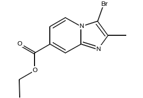 3-Bromo-imidazo[1,2-a]pyridine-5-carboxylic acid methyl ester structure, CAS 946136-72-7