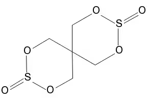 2,4,8,10-Tetraoxa-3,9-dithiaspiro[5.5]undecane, 3,3,9,9-tetraoxide structure, CAS 201419-80-9
