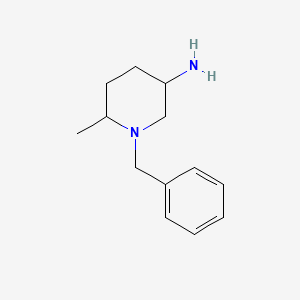 3-Piperidinamine, 6-methyl-1-(phenylmethyl)-, (3R,6S)- structure, CAS 2295746-50-6