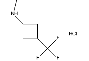 cis-3-(trifluoromethyl)cyclobutan-1-amine hydrochloride structure, CAS 2227198-26-5