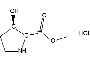 methyl (2R,3R)-3-hydroxypyrrolidine-2-carboxylate hydrochloride structure, CAS 1946010-88-3