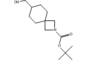 tert-butyl 7-(hydroxymethyl)-2-azaspiro[3.5]nonane-2-carboxylate structure, CAS 1434141-69-1
