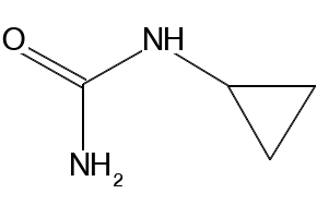 N-CYCLOPROPYLUREA structure, CAS 19757-64-3