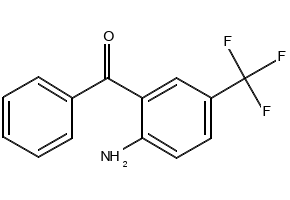 Methanone, [2-amino-5-(trifluoromethyl)phenyl]phenyl- structure, CAS 732-34-3