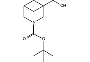 tert-butyl 1-(hydroxymethyl)-3-azabicyclo[3.1.1]heptane-3-carboxylate structure, CAS 1087784-78-8