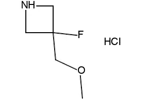 Azetidine, 3-fluoro-3-(methoxymethyl)-, hydrochloride (1:1) structure, CAS 2754410-27-8