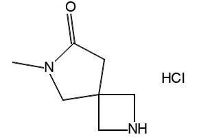 6-methyl-2,6-diazaspiro[3.4]octan-7-one hydrochloride structure, CAS 2097951-61-4