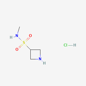 N-methylazetidin-3-Sulfonamide HCl structure, CAS 2411285-88-4