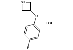 3-[(4-Fluorophenoxy)methyl]azetidine hydrochloride structure, CAS 1864057-70-4