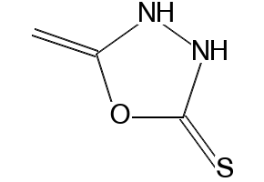 1,3,4-Oxadiazole-2(3H)-thione, 5-amino- structure, CAS 145163-39-9