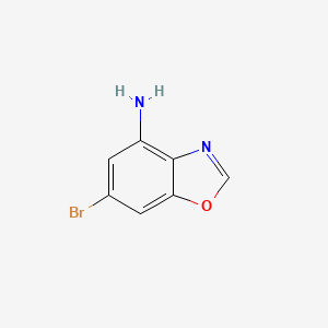 4-Benzoxazolamine, 6-bromo- structure, CAS 1383994-93-1