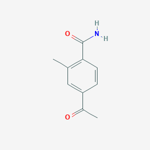 4-Acetyl-2-methylbenzoic acid amide structure, CAS 1095275-06-1