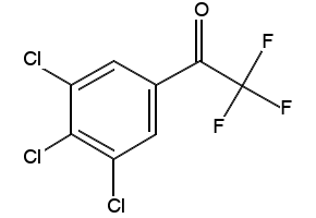 2,2,2-trifluoro-1-(3,4,5-trichlorophenyl)ethanone structure, CAS 158401-00-4