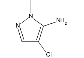 4-Chloro-1-methyl-1H-pyrazol-5-amine structure, CAS 105675-84-1