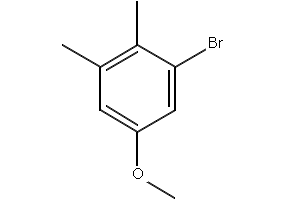 Benzene, 1-bromo-5-methoxy-2,3-dimethyl- structure, CAS 77771-61-0