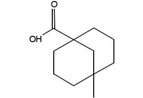 5-methylbicyclo[3.3.1]nonane-1-carboxylic acid structure, CAS 91965-21-8