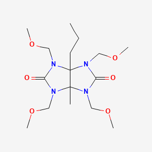 Imidazo[4,5-d]imidazole-2,5(1H,3H)-dione,-tetrahydro-1,3,4,6-tetrakis(methoxymethyl)-3a-methyl-6a-propyl structure, CAS 220140-29-4