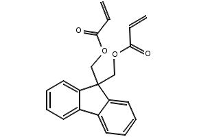 9,9-Bis[(acryloyloxy)methyl]fluorene structure, CAS 583036-99-1