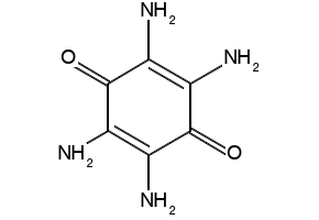 2,3,5,6-tetraaminocyclohexa-2,5-diene-1,4-dione structure, CAS 1128-13-8