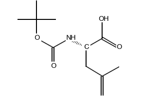 (S)-2-(Boc-amino)-4-methyl-4-pentenoic acid structure, CAS 87325-47-1