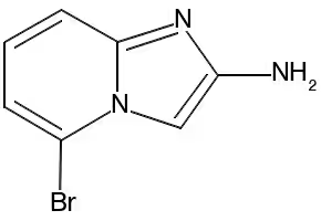 Imidazo[1,2-a]pyridin-2-amine, 5-bromo- structure, CAS 1350738-82-7