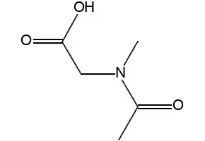 2-[Acetyl(methyl)amino]acetic acid structure, CAS 5888-91-5