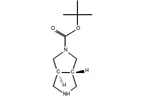 tert-butyl (3as,6as)-rel-octahydropyrrolo[3,4-c]pyrrole-2-carboxylate hemioxalate structure, CAS 1818847-81-2