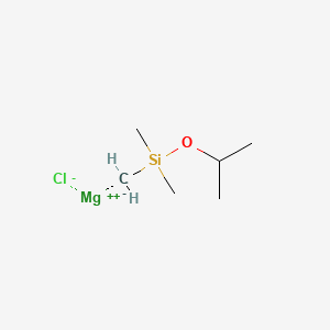Magnesium, chloro[[dimethyl(1-methylethoxy)silyl]methyl] structure, CAS 122588-50-5