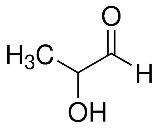 Lactaldehyde structure, CAS 598-35-6