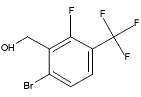 2-Bromo-3-fluoro-5-(trifluoromethyl)phenyl)methanol structure, CAS 2090282-91-8