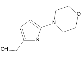 (5-MORPHOLINOTHIEN-2-YL)METHANOL structure, CAS 910036-90-7