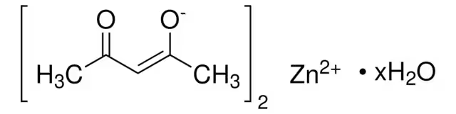 ZINC ACETYLACETONATE HYDRATE structure, CAS 14363-15-6